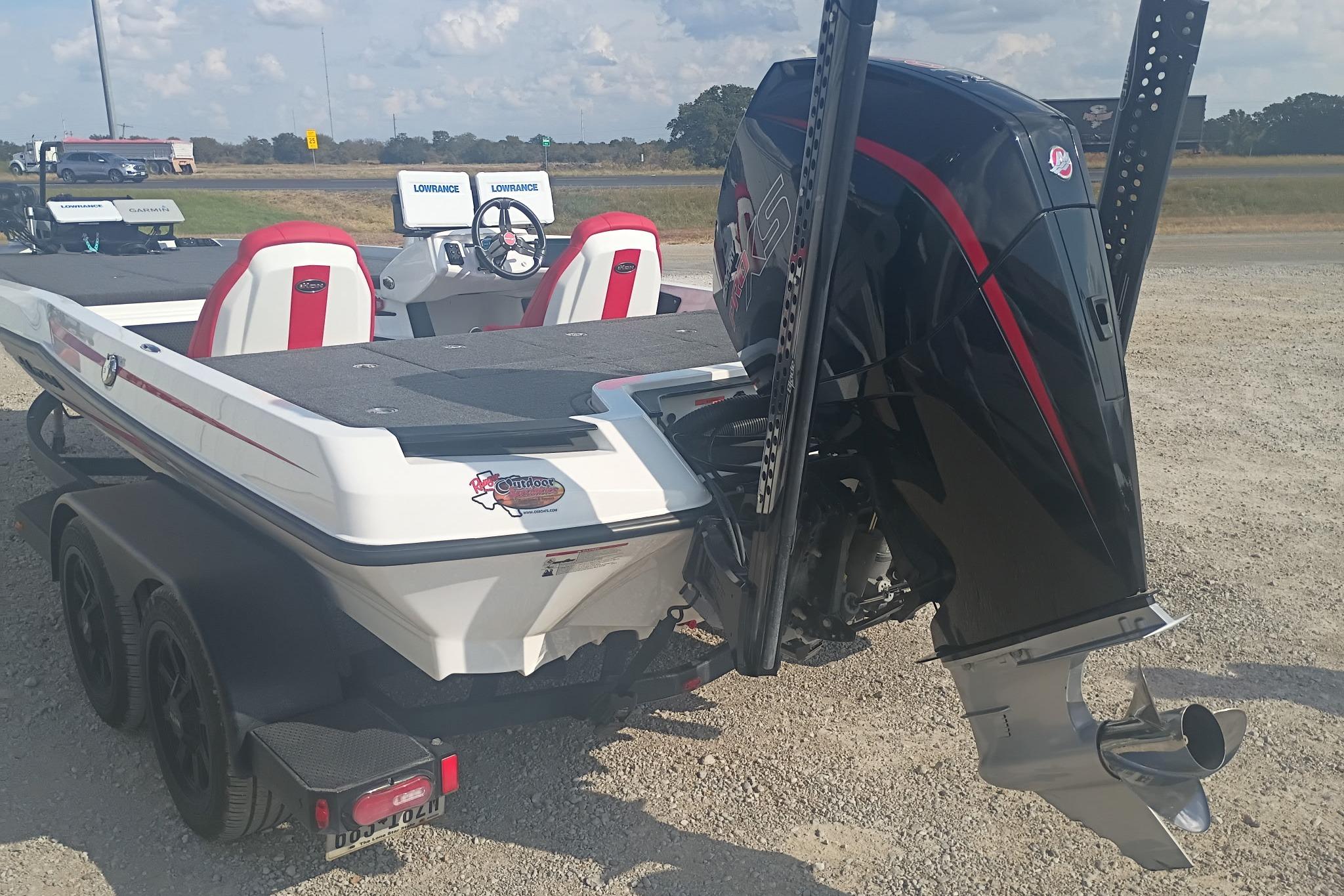 2024 iKon LX21 boat with powerful outboard motor, dual seats, and advanced navigation system.