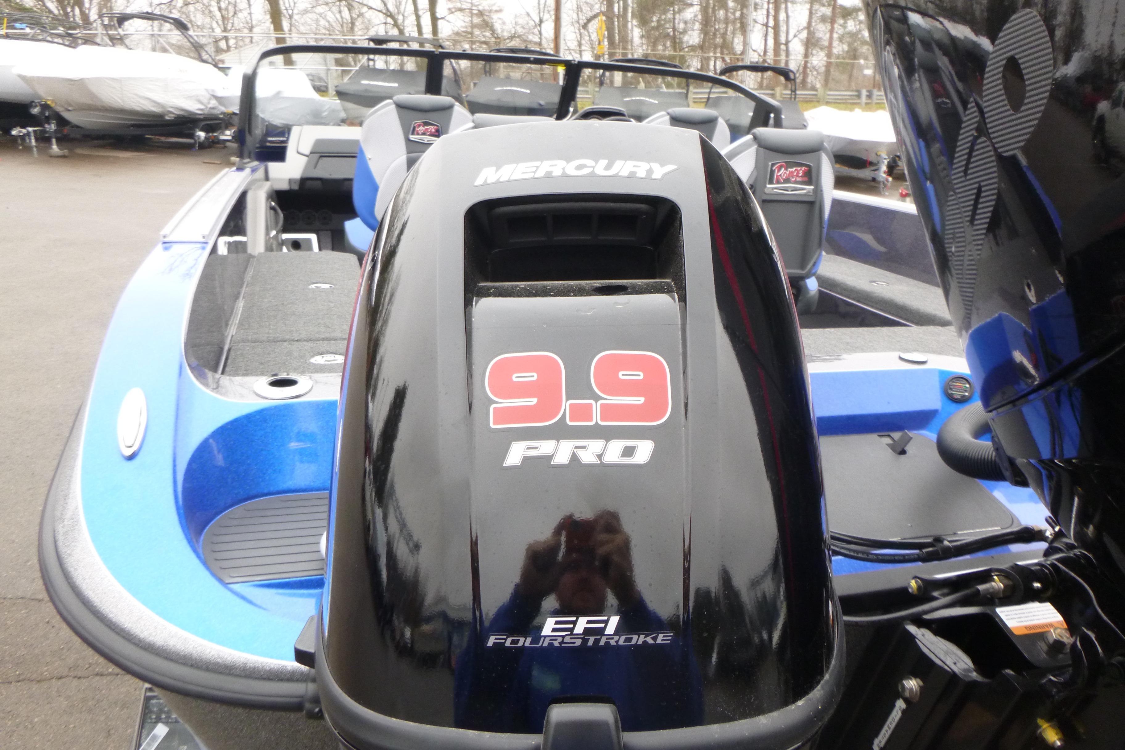 2026 Ranger 620FS Cup Equipped boat with Mercury 9.9 Pro EFI FourStroke engine.