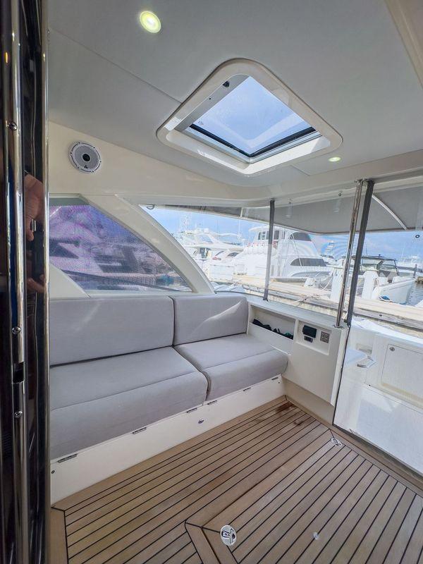 2024 Riviera 465 SUV interior with sleek seating and modern design.