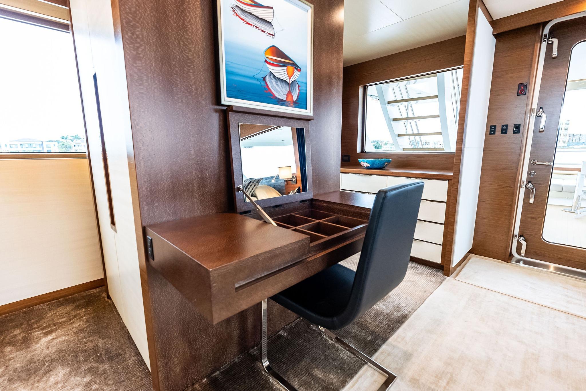 Master Stateroom, makeup vanity/desk