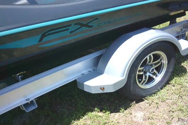 2023 Yamaha FX Cruiser HO on trailer, showcasing sleek design and modern features.