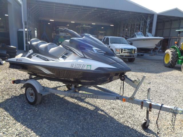 2015 Yamaha WaveRunner FX Cruiser H/O on trailer in outdoor storage area.
