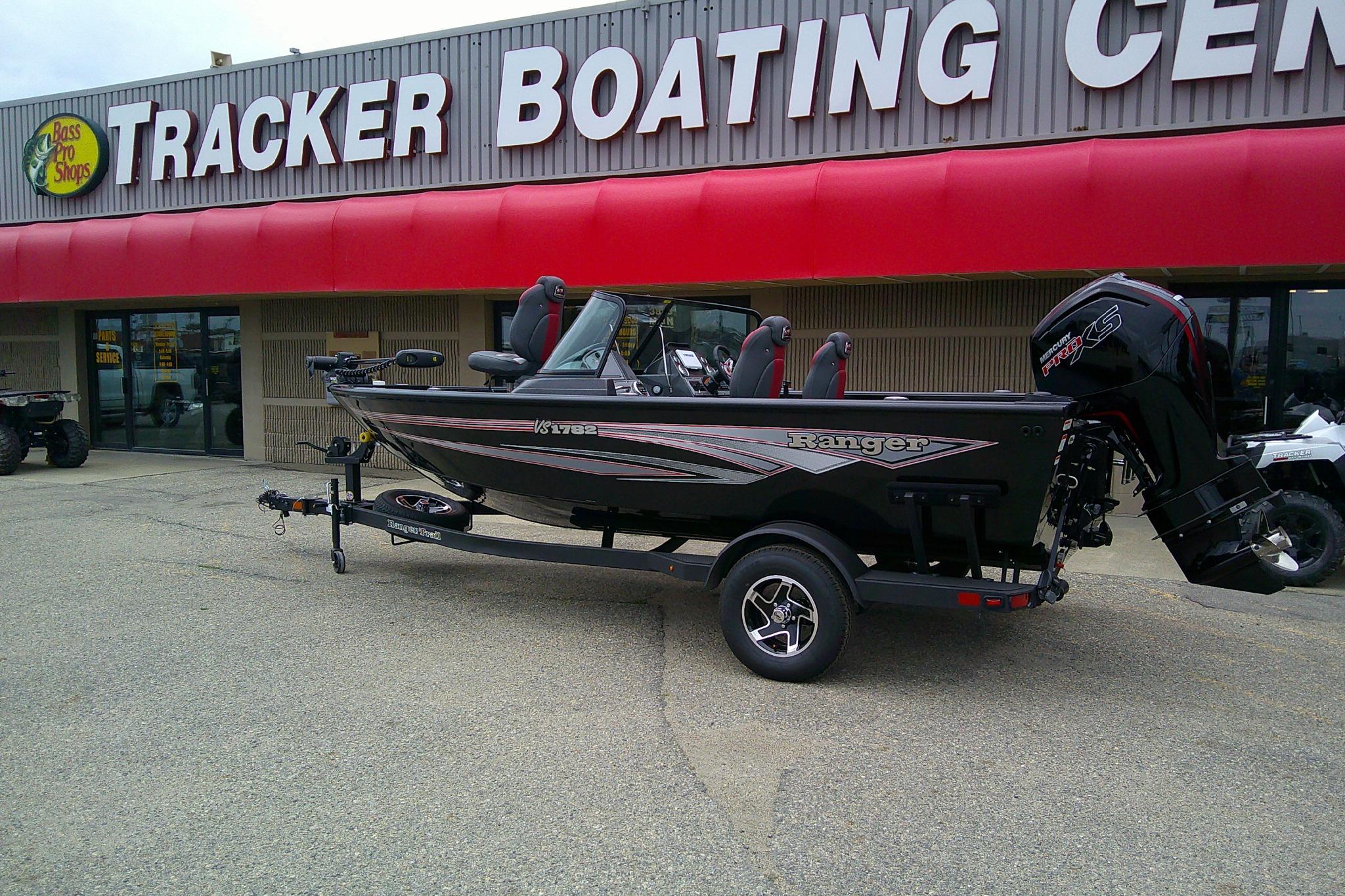 2026 Ranger VS1782SC Reata boat displayed at Tracker Boating Center.