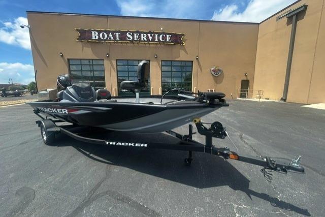 2026 Tracker Pro Team 175 Crappie Edition boat outside service center.