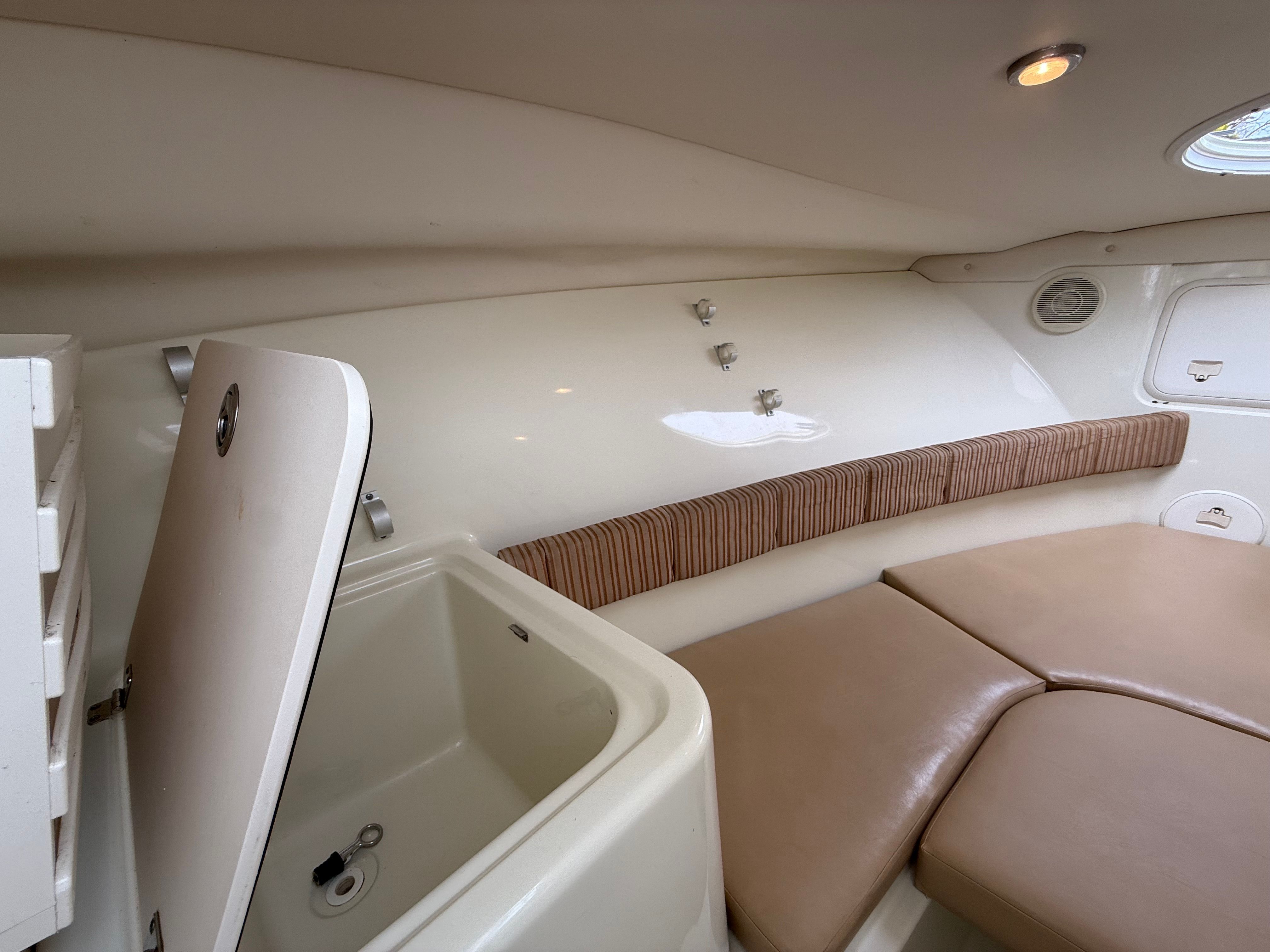 Interior of 2008 Hydra-Sports Vector 2200 VX with seating area.