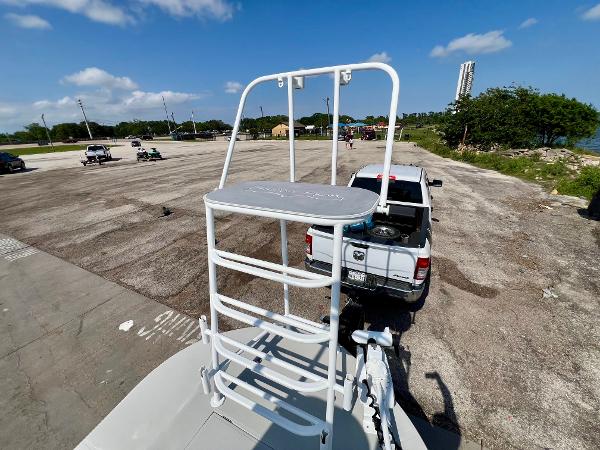 2022 Shallow Sport 20 Classic boat on trailer, parked in a sunny lot.