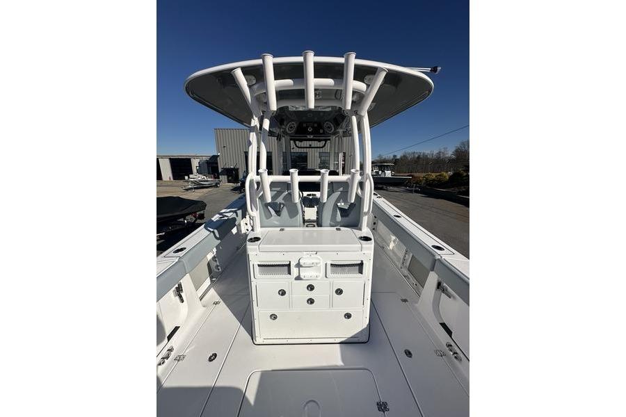 2026 Sportsman Open 282 Center Console boat, featuring a sleek design and spacious deck.