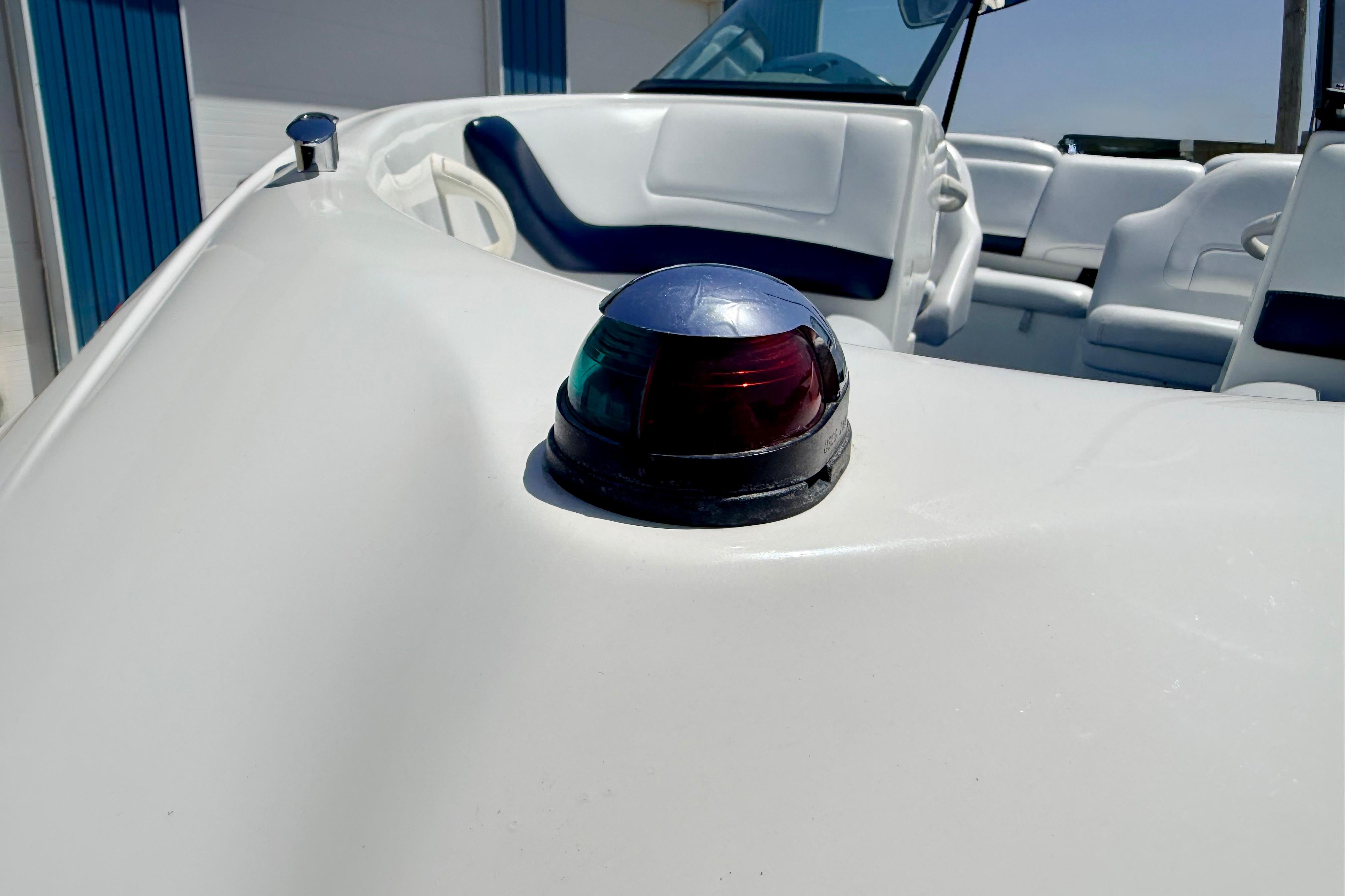 2004 Bombardier SEADOO Utopia 185 boat interior with navigation light detail.