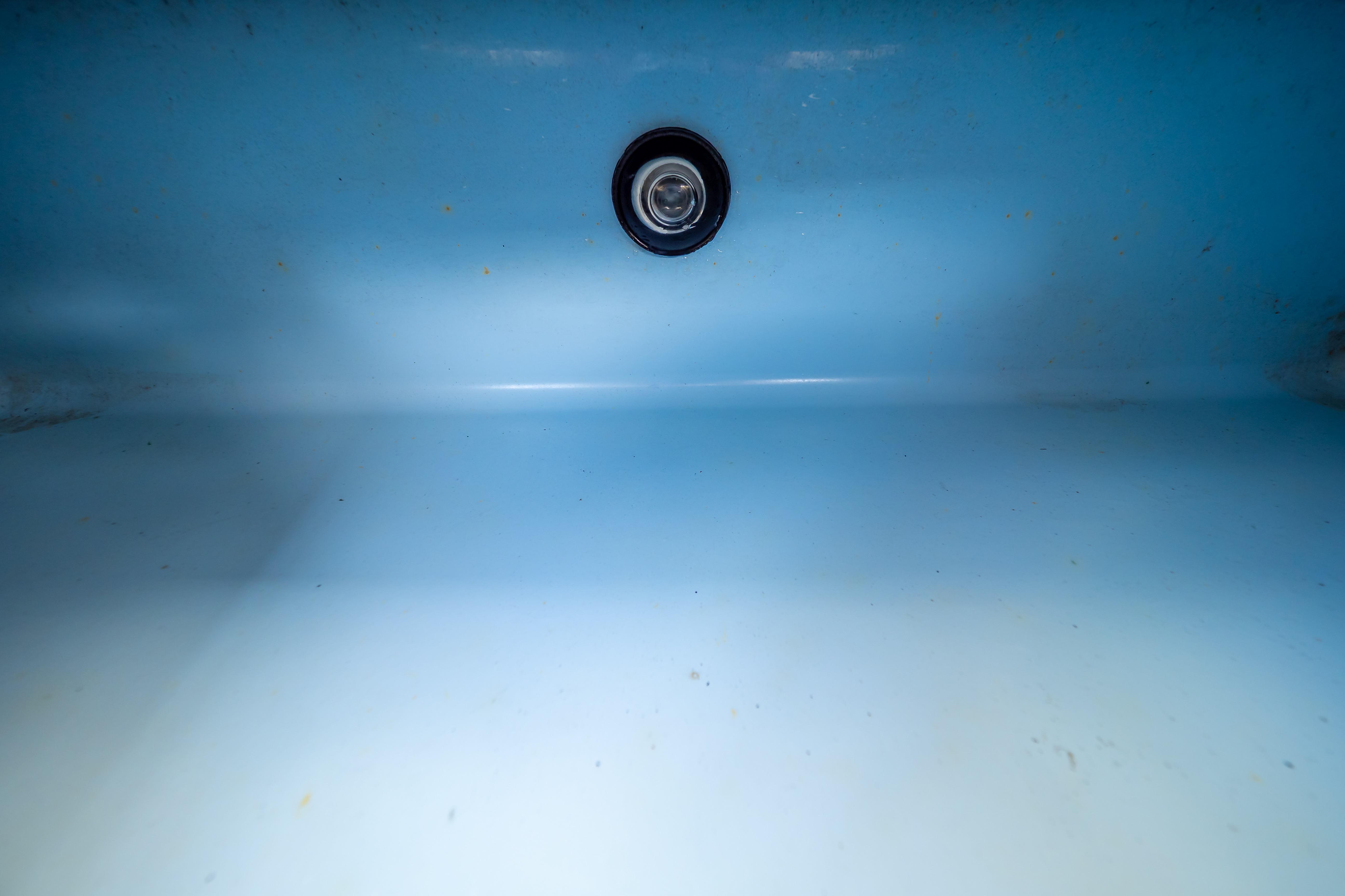 Interior view of a 2019 Boston Whaler 270 Vantage boat compartment.