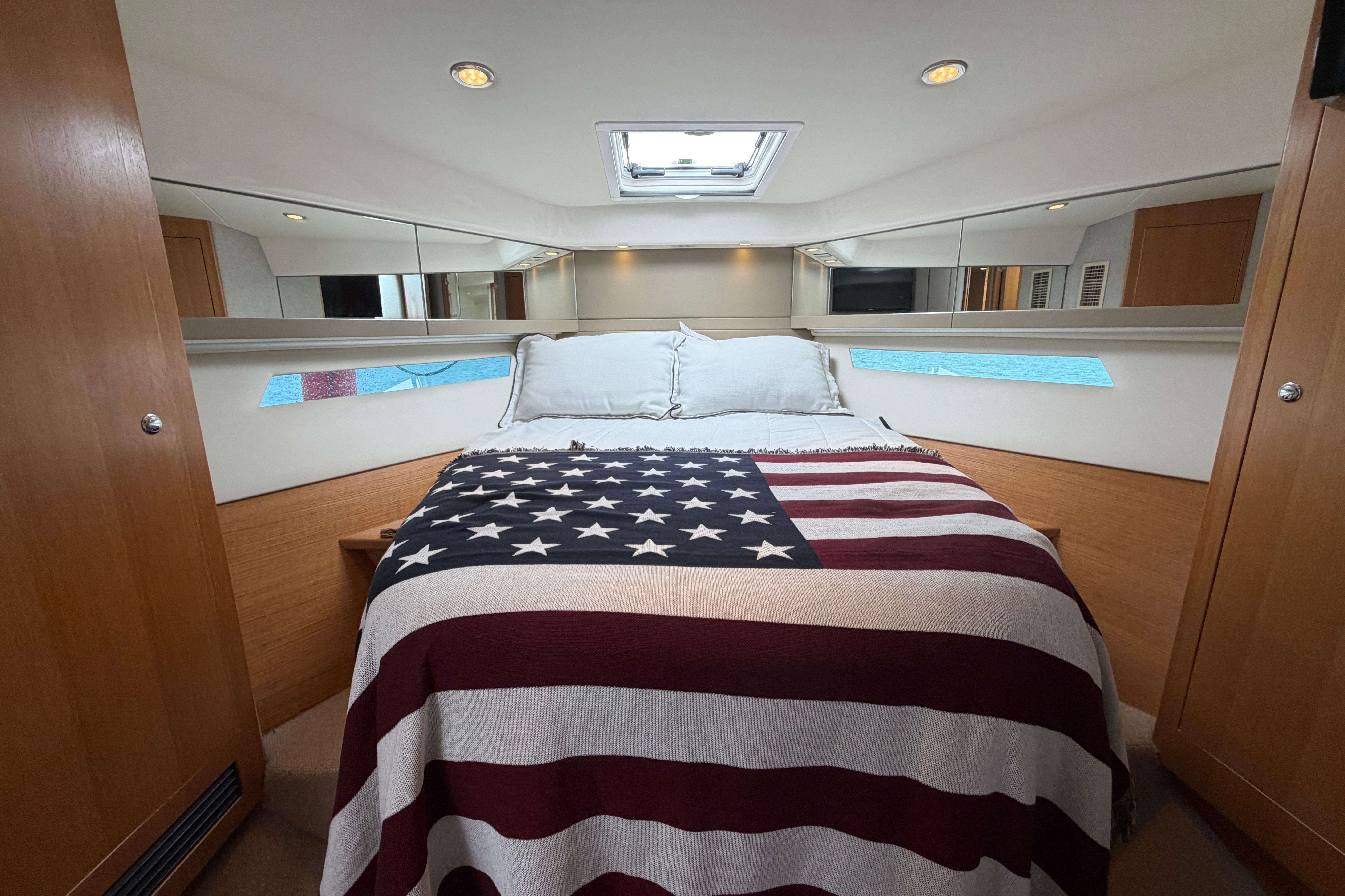 Spacious master cabin