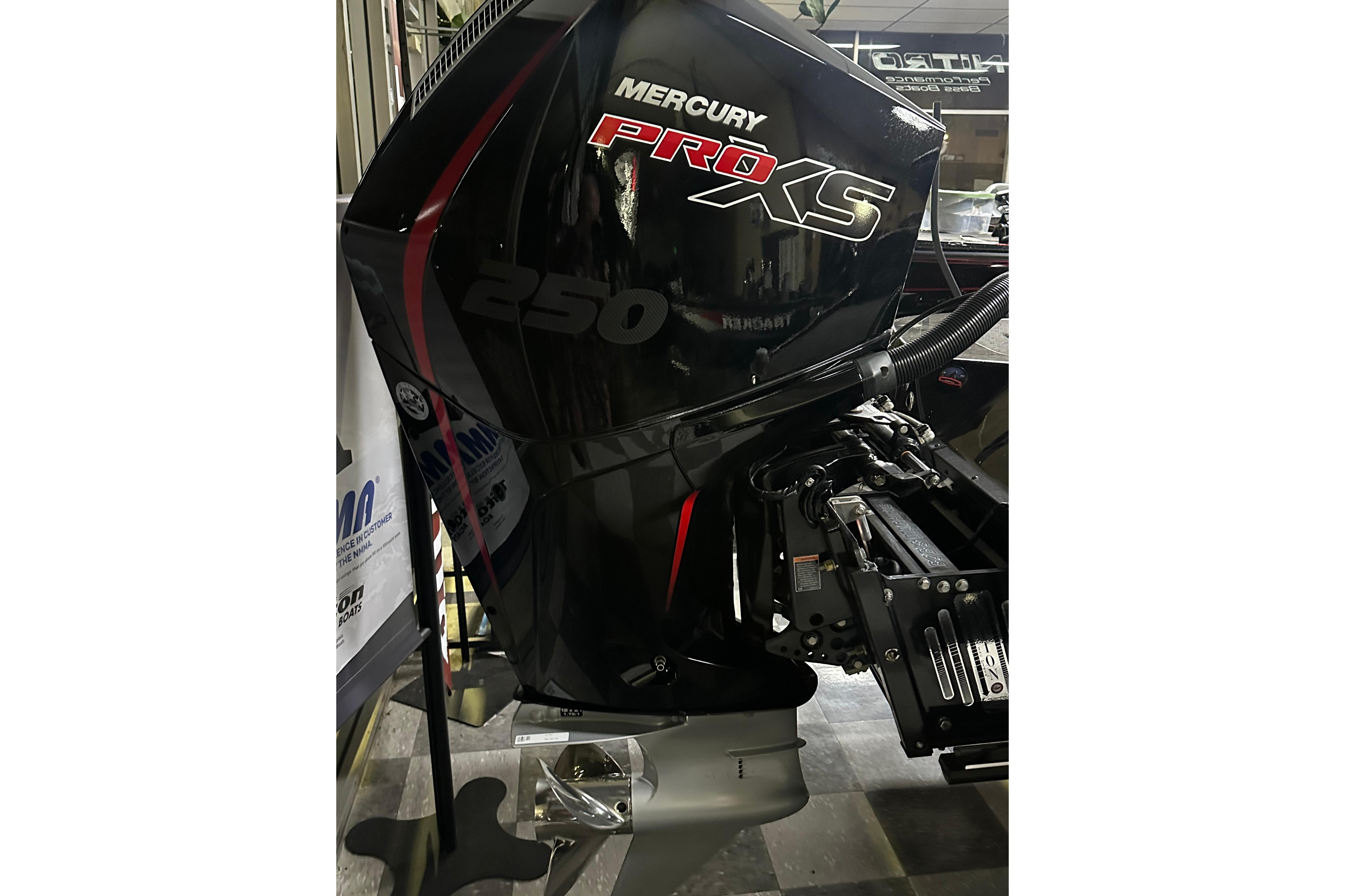 2025 Triton 21XP Patriot with Mercury Pro XS 250 outboard engine.