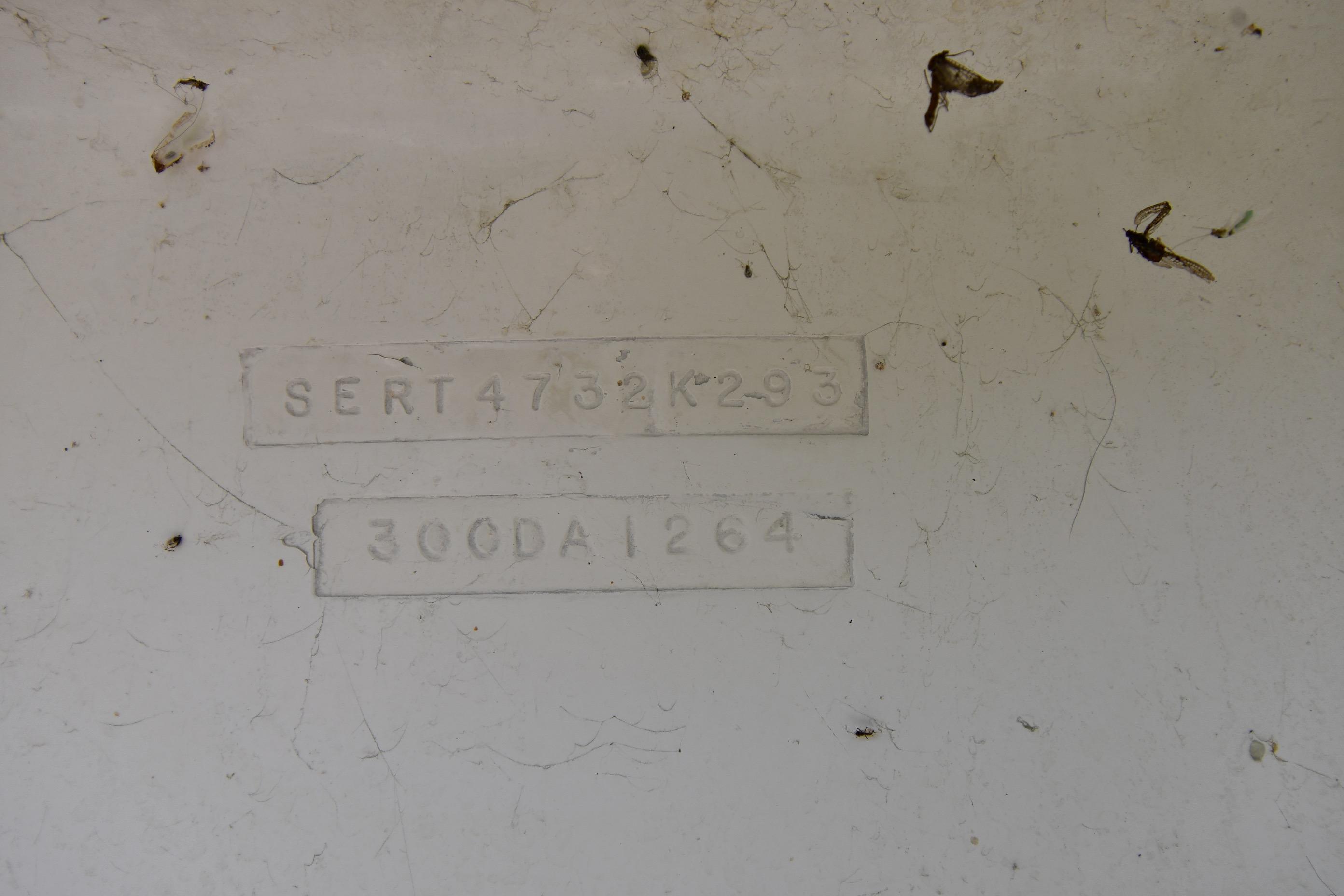 Hull identification number on a 1993 Sea Ray 300 Sundancer boat.