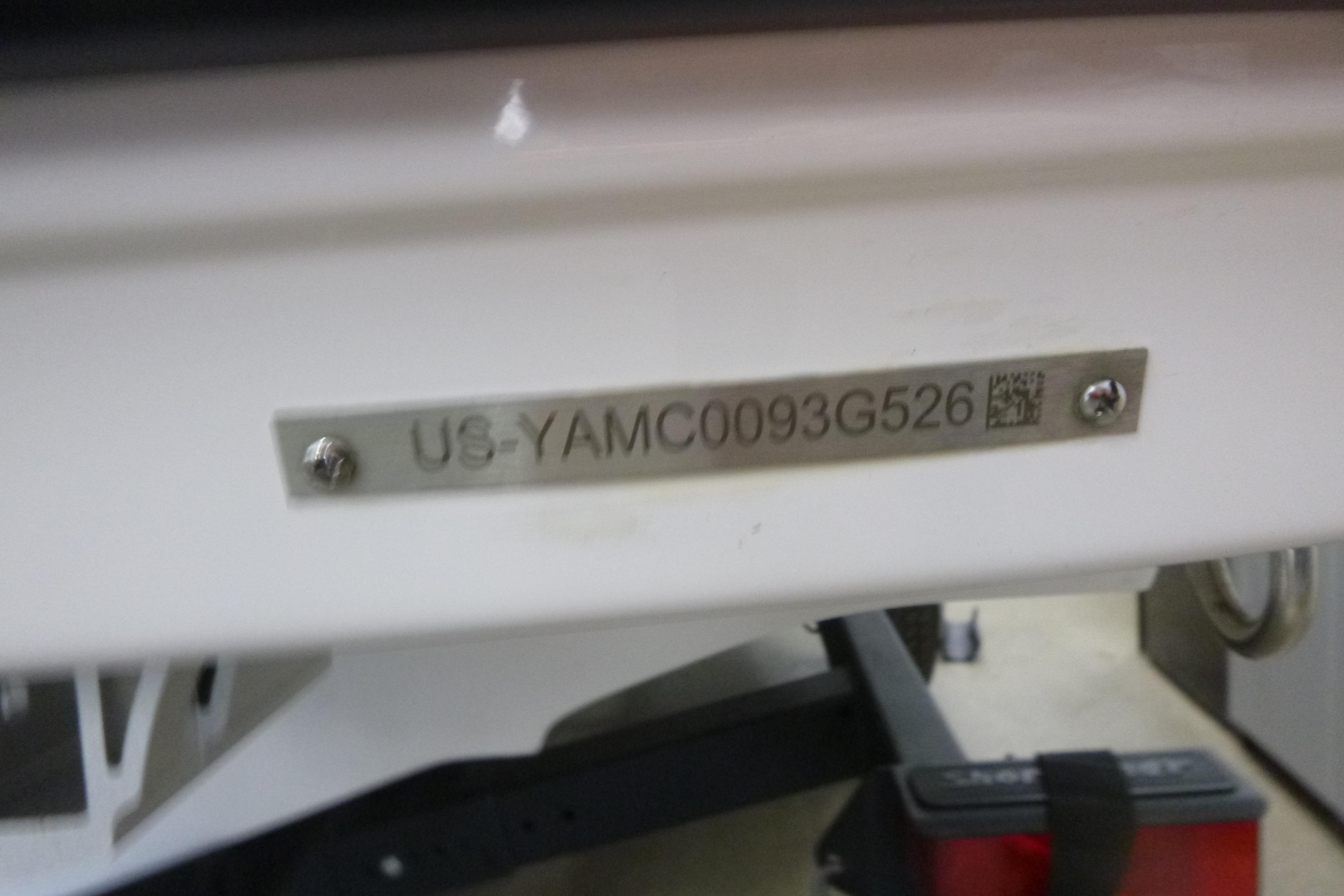2026 Yamaha Boats AR190 hull identification number plate.