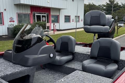 2026 Tracker Pro 170 boat with sleek seating and modern design.