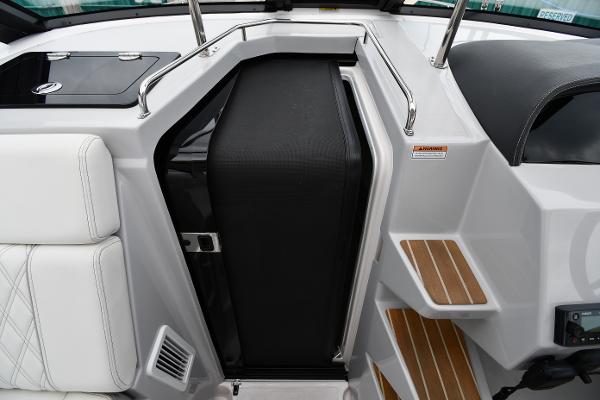 2021 Regal 35 Sport Coupe interior with sleek design and modern amenities.