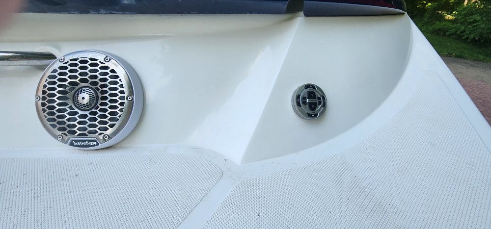 Close-up of the rear of a 2007 Sea-Doo 230 Challenger SE with a speaker.