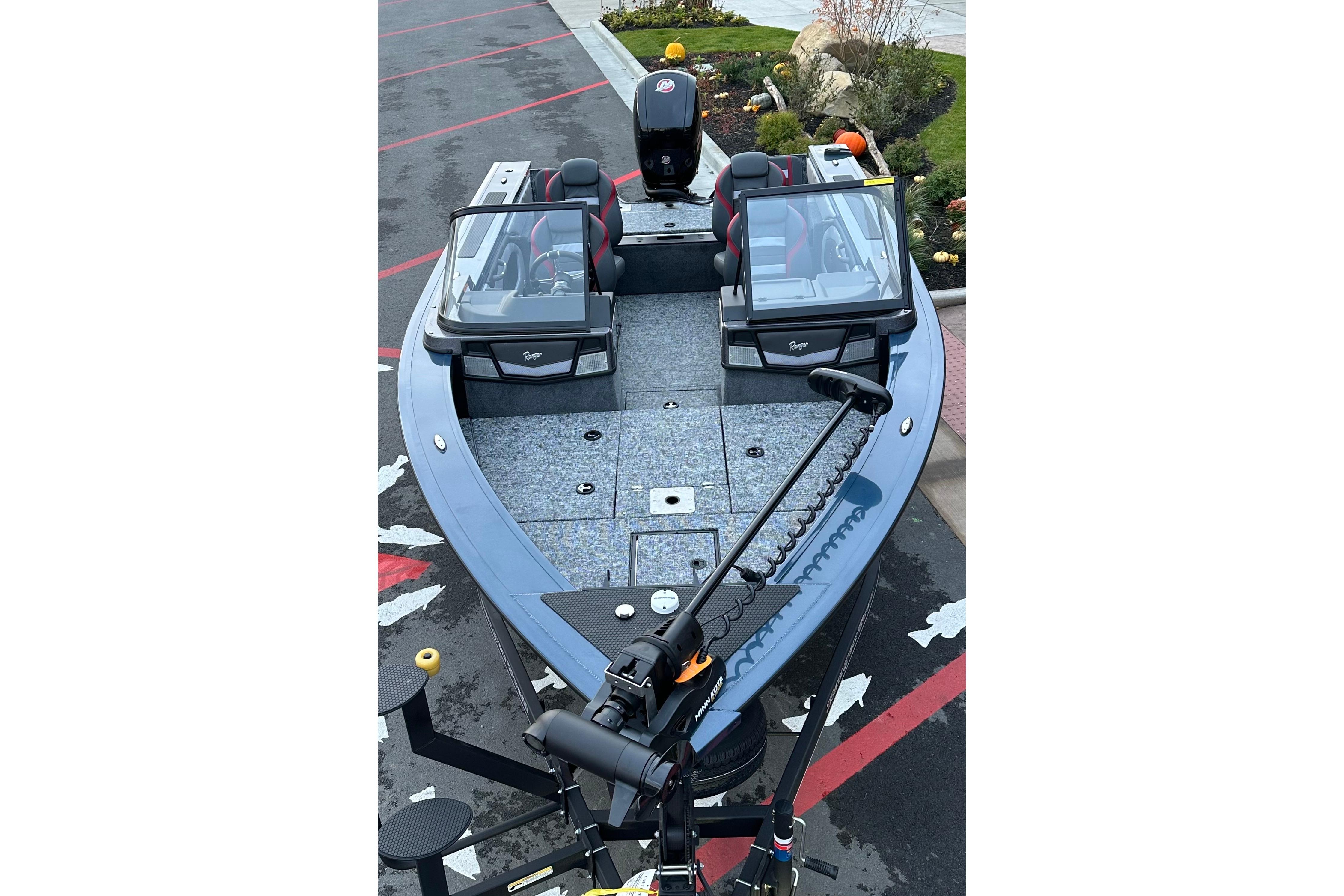 2026 Ranger VX1788 WT fishing boat with dual consoles and trolling motor.