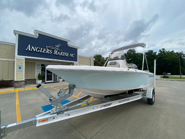 2024 Key West 189 FS boat on trailer at Anglers Marine NC dealership.
