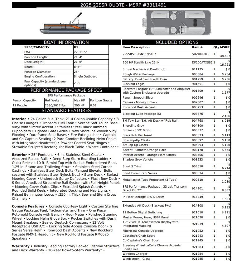 2026 Bennington 22 SSR Sport - 38