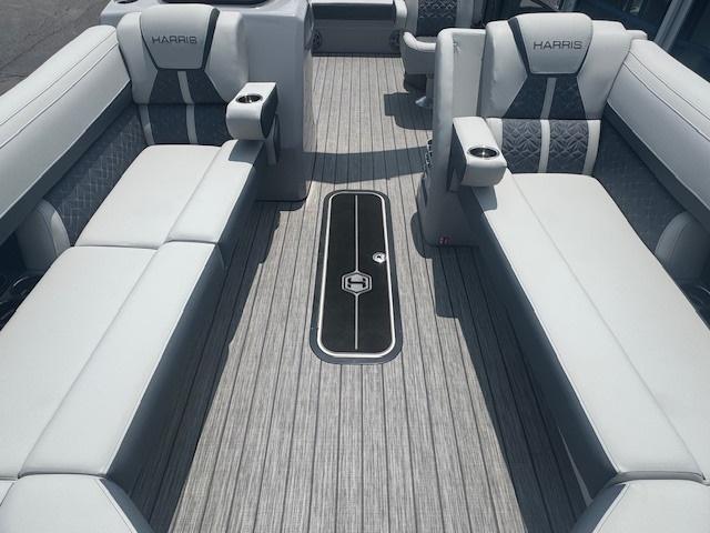 2025 Harris Grand Mariner 250 interior with luxurious seating and modern design.