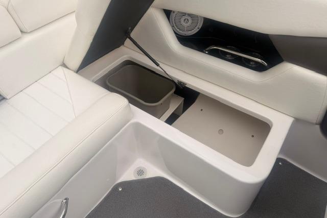 2007 Regal 2200 Bowrider interior storage compartments and seating area.