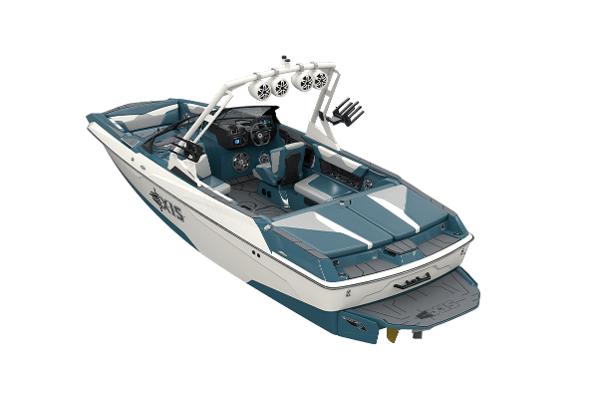 Manufacturer Provided Image: 2022 Axis A22 wakeboard boat with modern design and advanced features.