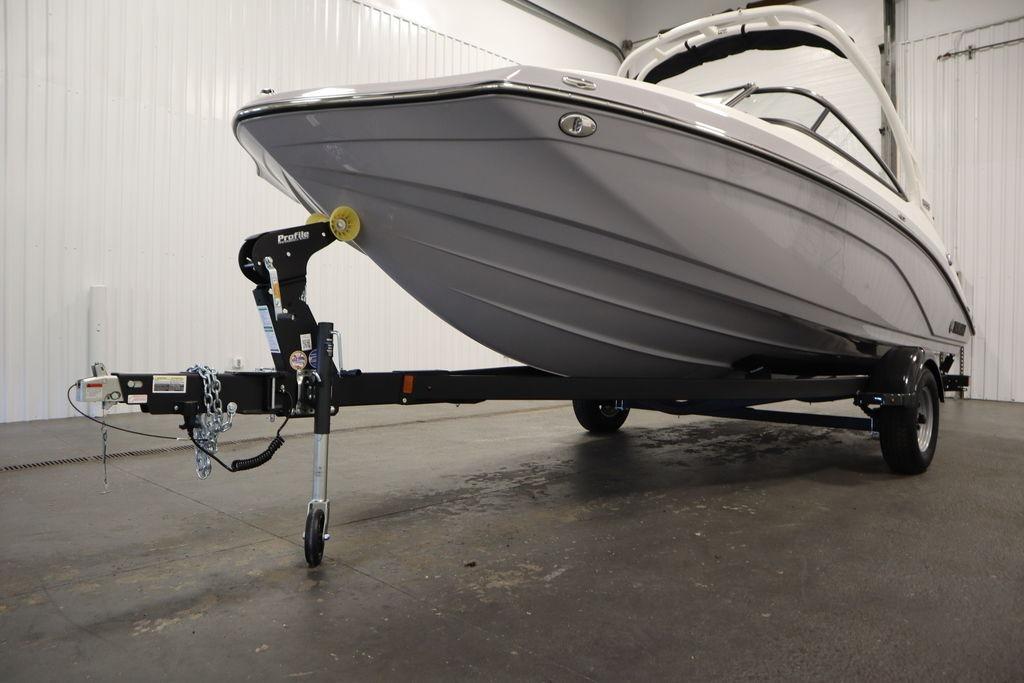 2026 Yamaha Boats 195S on trailer in indoor storage facility.
