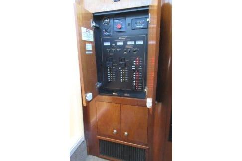 Electrical panel of 2005 Cruisers Yachts 370 Express, featuring switches and controls.