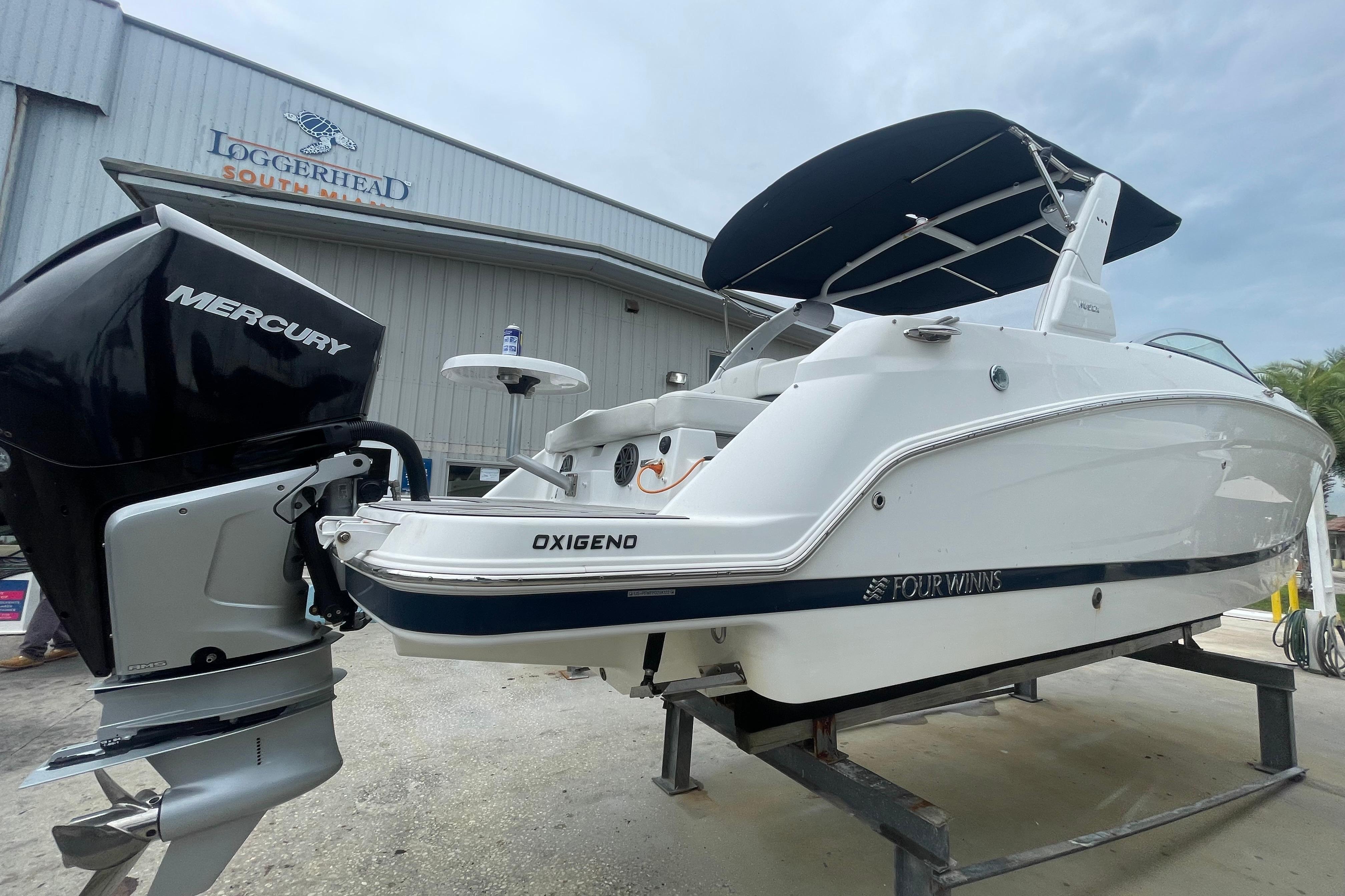 2022 Four Winns HD8 OB boat with Mercury engine at Loggerhead South Marina.