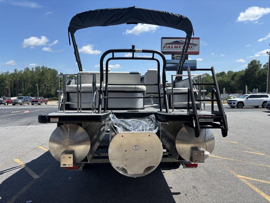 2026 Godfrey SWEETWATER 2286 SFL pontoon boat, rear view in parking lot.