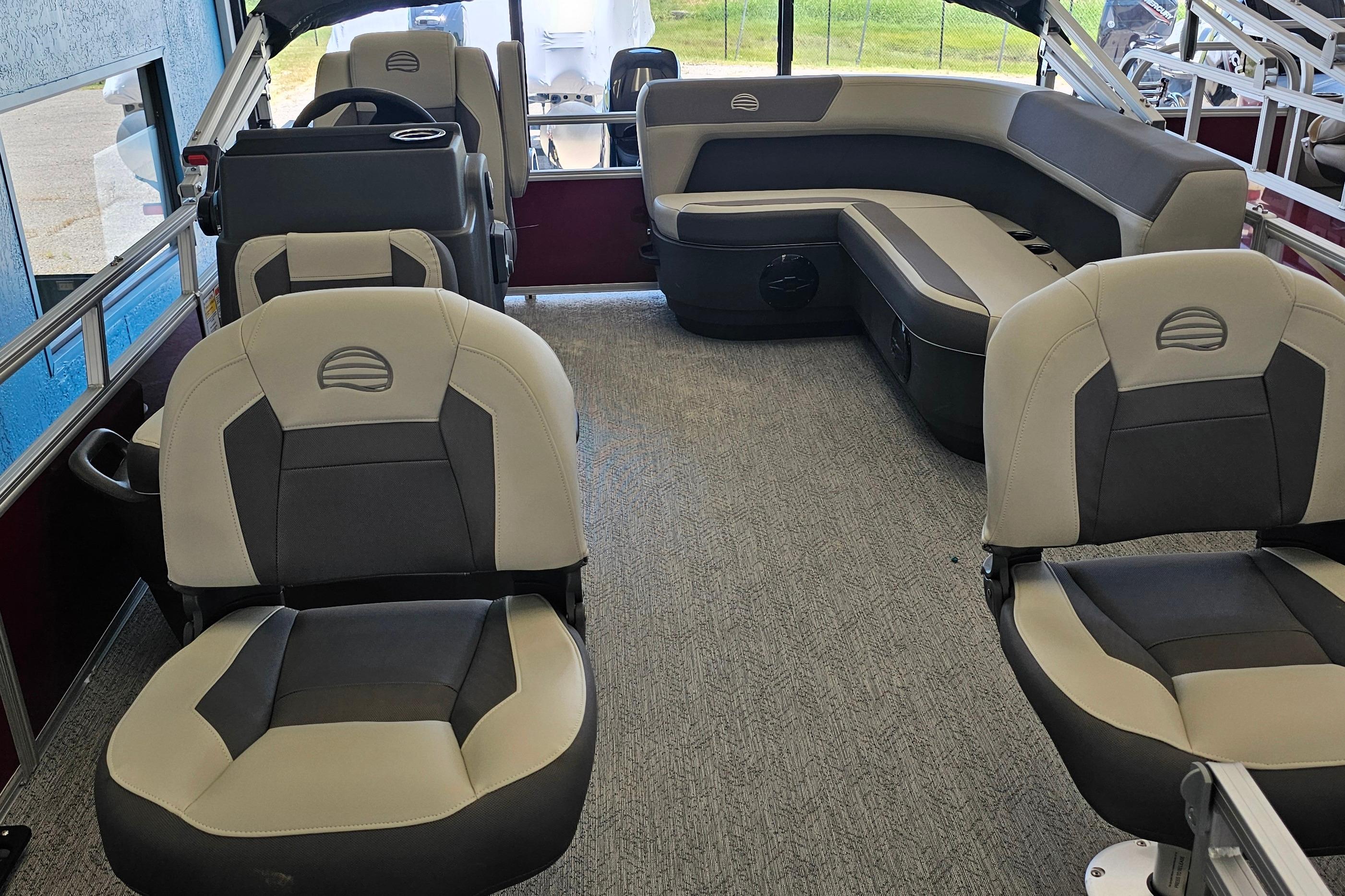2026 Sun Tracker Bass Buggy 16 XL Select interior with comfortable seating and modern design.