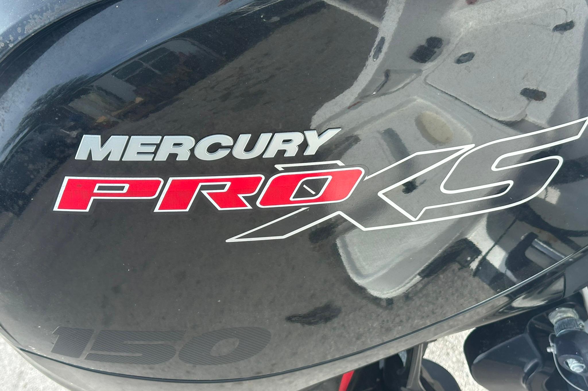 Mercury Pro XS 150 engine on a 2021 Tahoe 2150 boat.