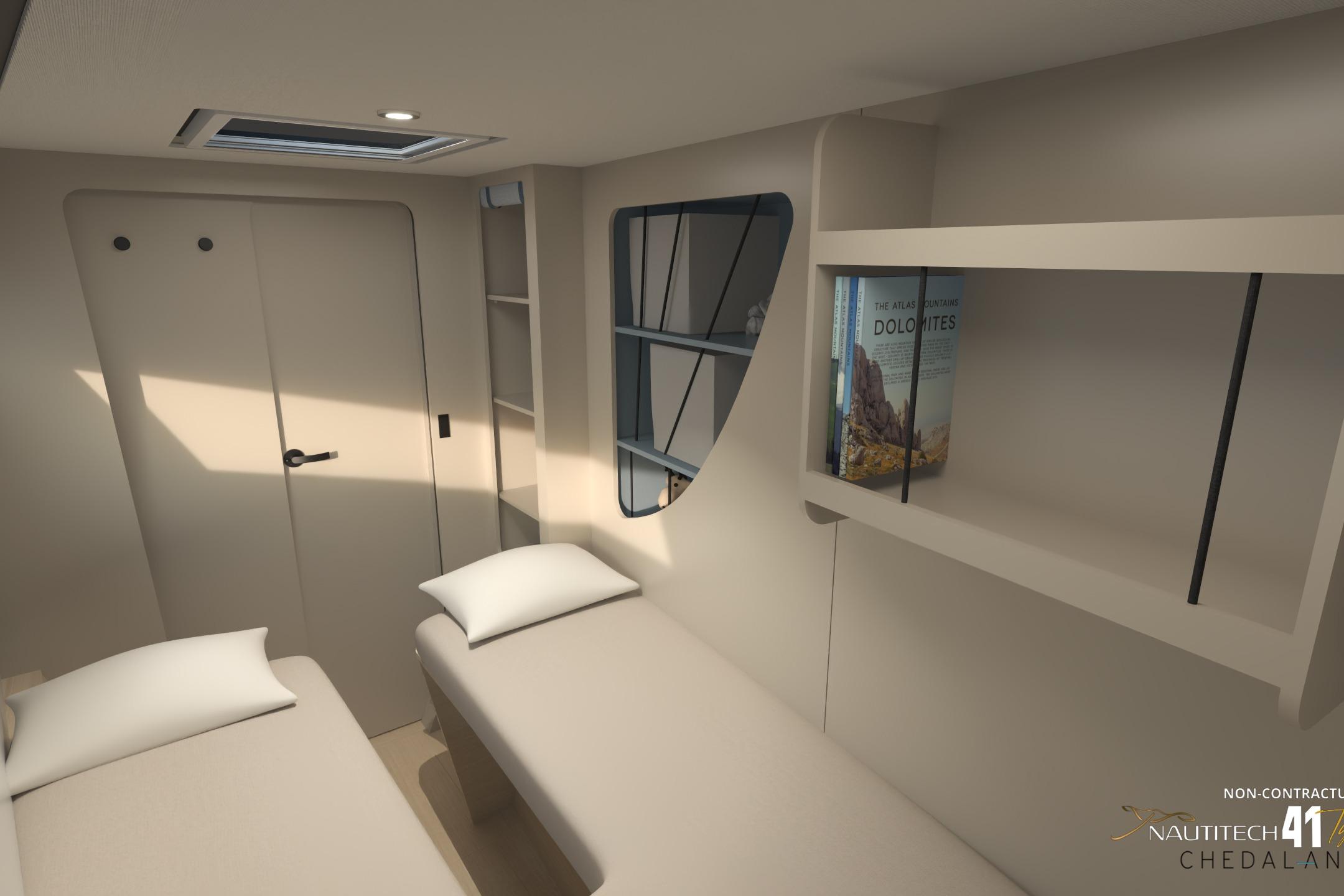 Interior of Nautitech 41 Type S yacht, year 2026.