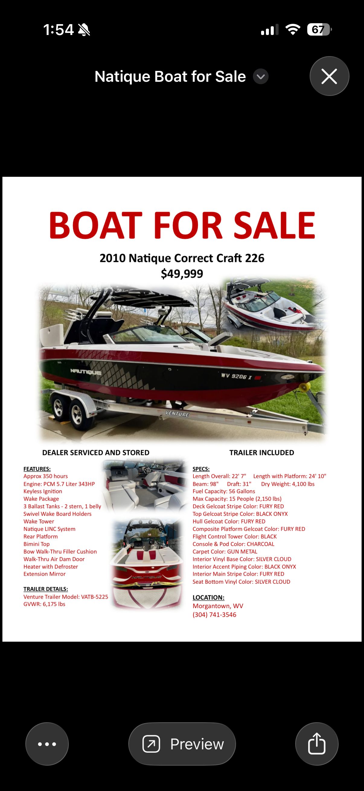 2010 Nautique CORRECT CRAFT 226