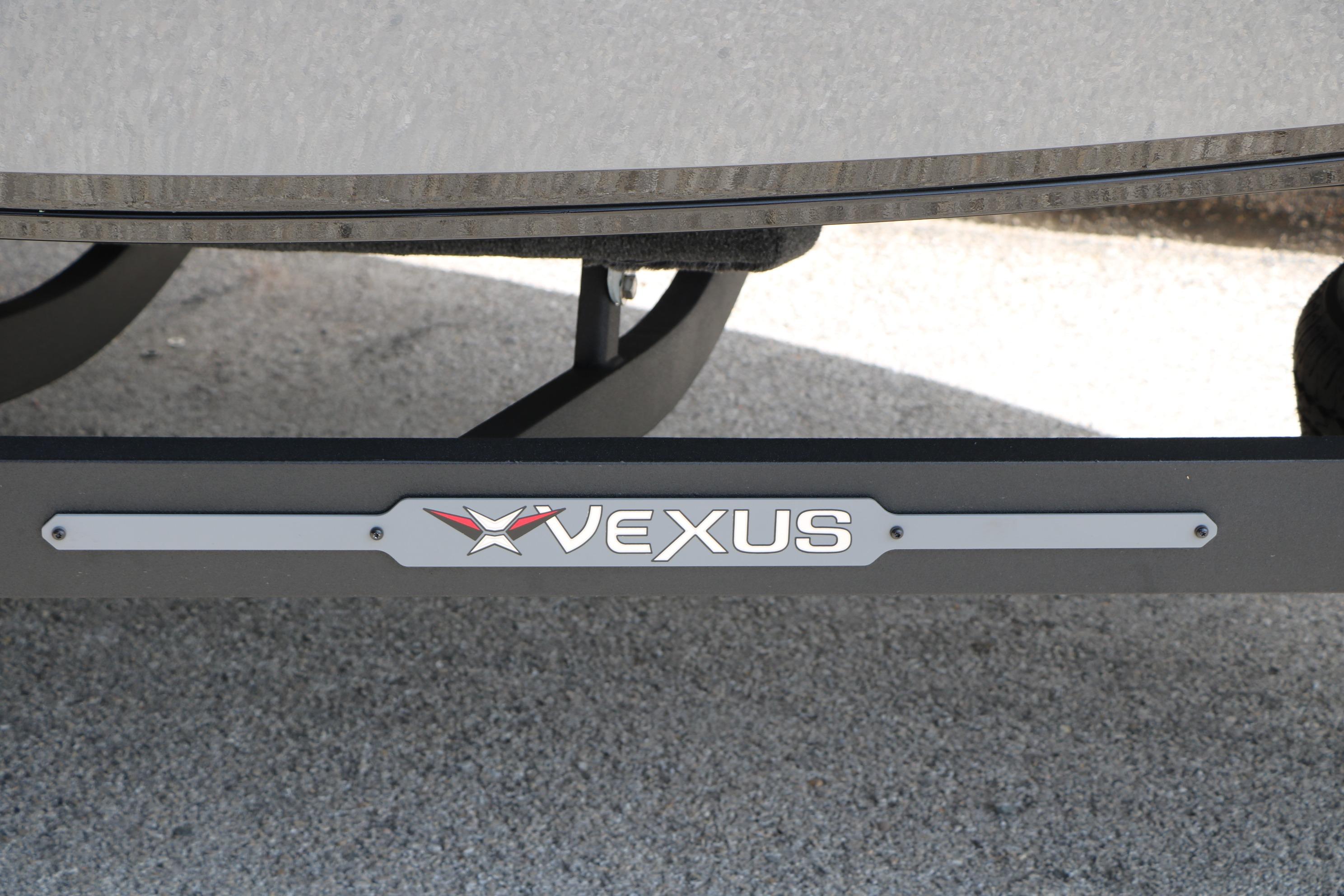 2026 Vexus AVX1980 boat trailer with logo on a sunny day.