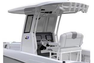 2026 Wellcraft 243 Fisherman boat cockpit view.