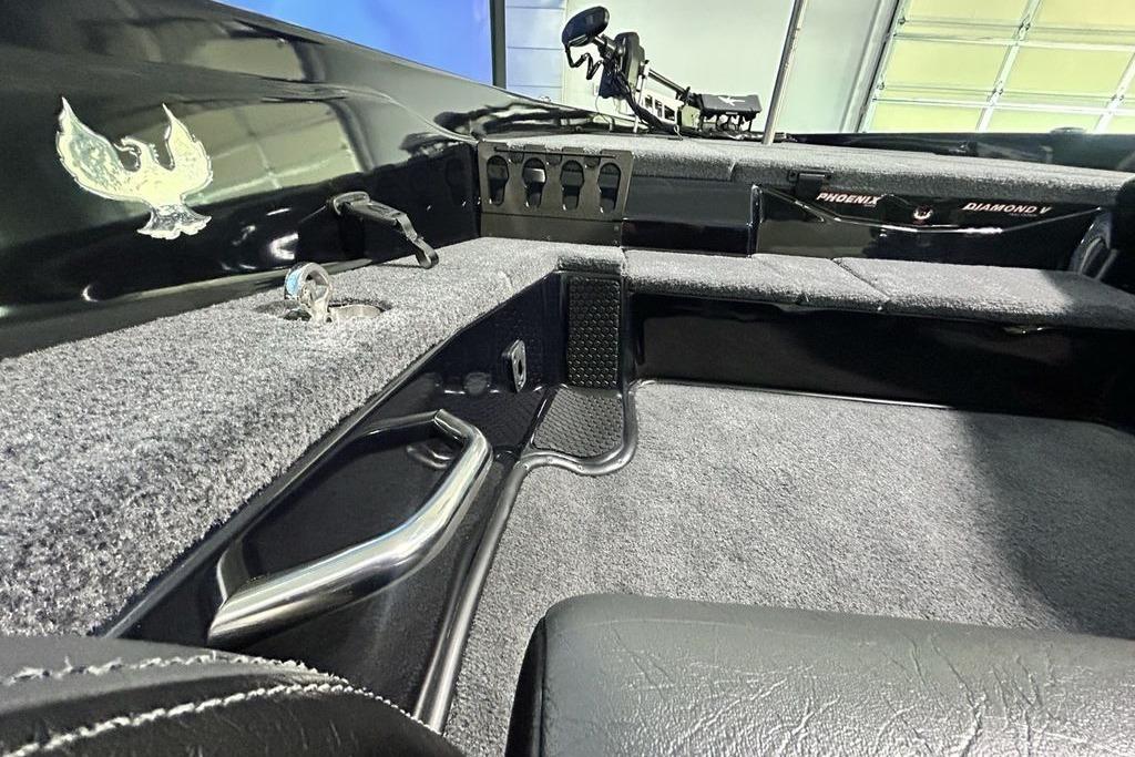 Interior of 2026 Phoenix 819 ZXL boat, featuring sleek design and modern controls.