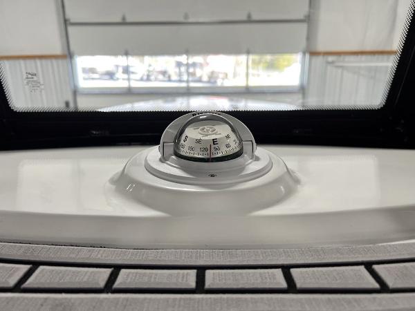 Compass on a 2023 Tidewater 232 CC Adventure boat.