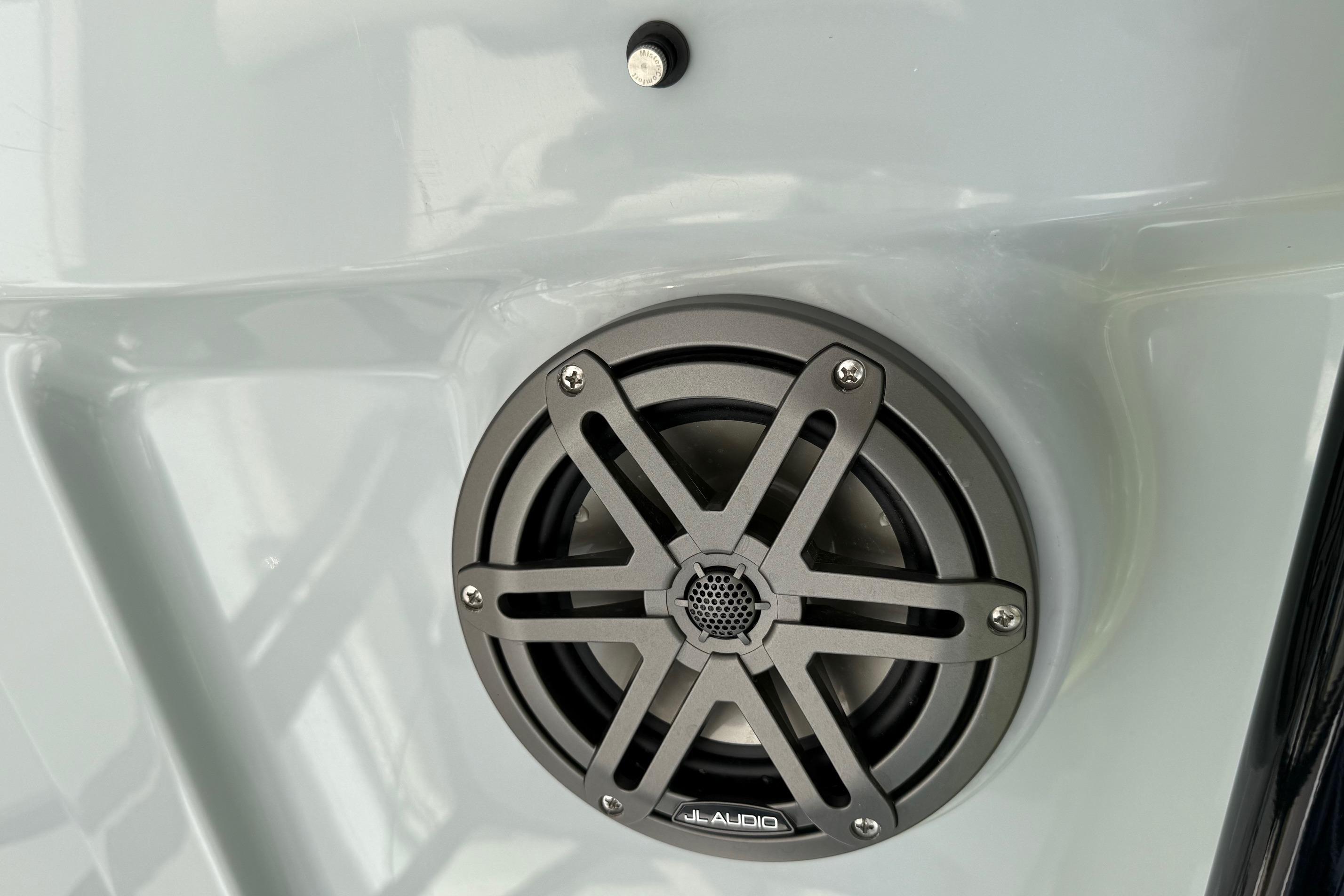 JL Audio speaker on 2026 Sea Hunt Ultra 229 boat.