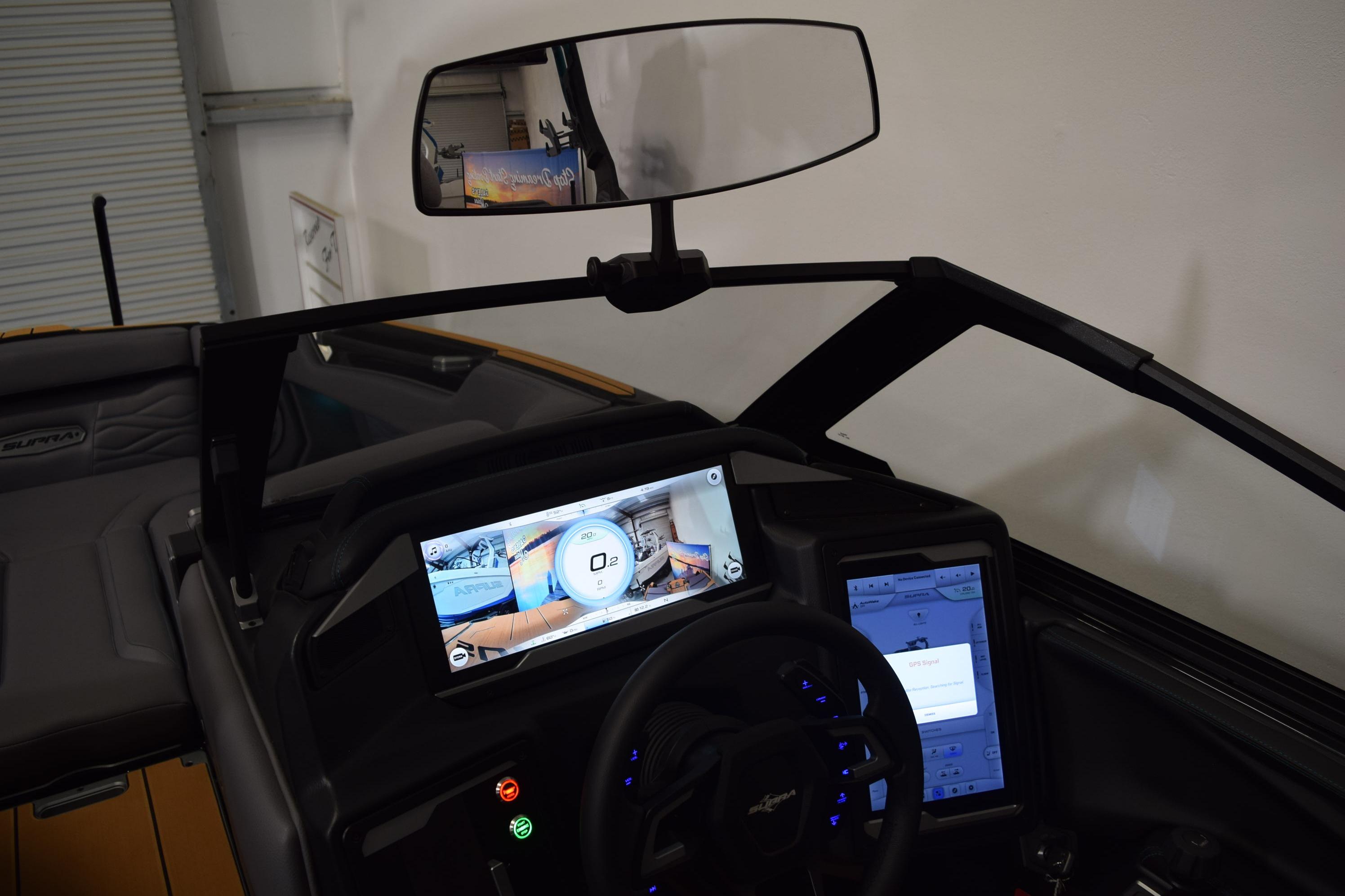 2026 Supra SL 550 dashboard with advanced digital displays and steering wheel controls.