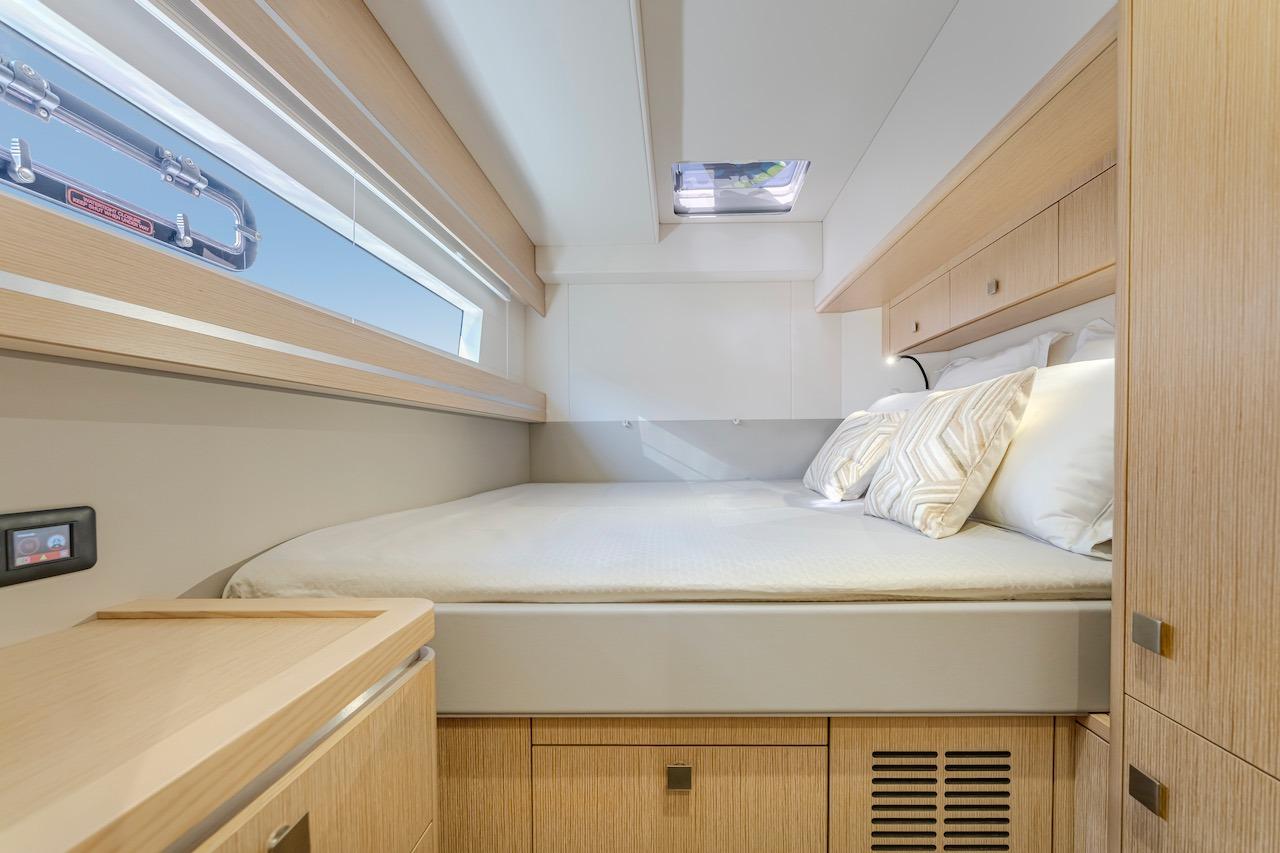 Luxurious cabin of the 2025 Privilege Signature 510 yacht.