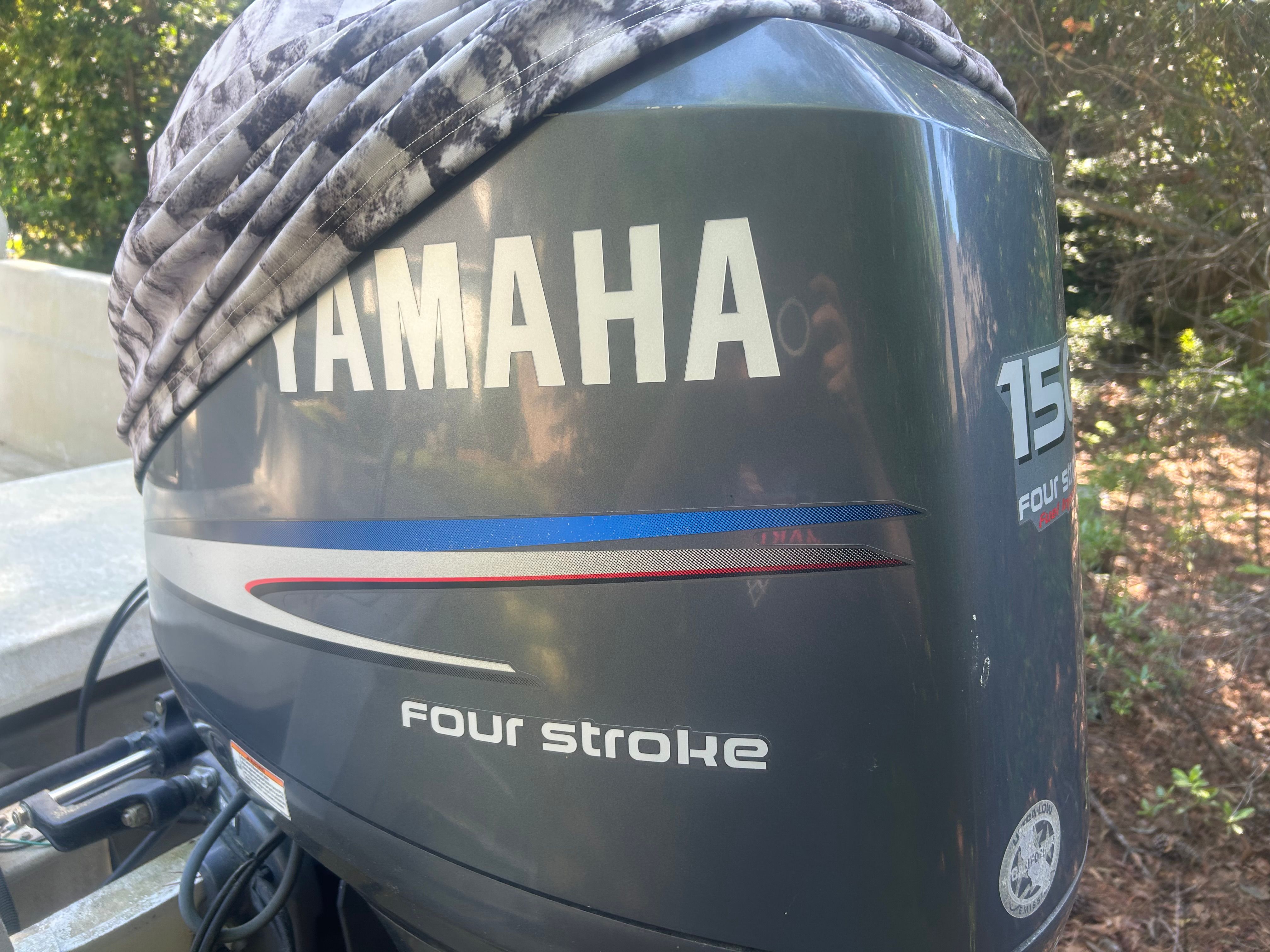 Yamaha 150 HP outboard motor on a 2011 Carolina Skiff 258 DLV.