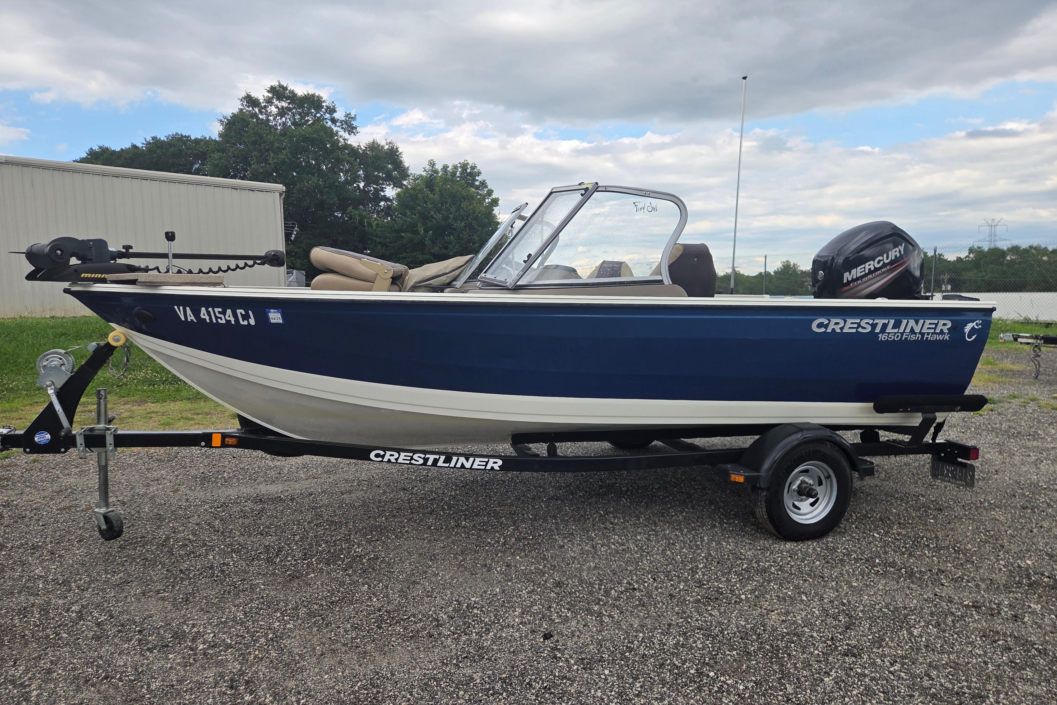 2016 Crestliner 1650 Fish Hawk SC