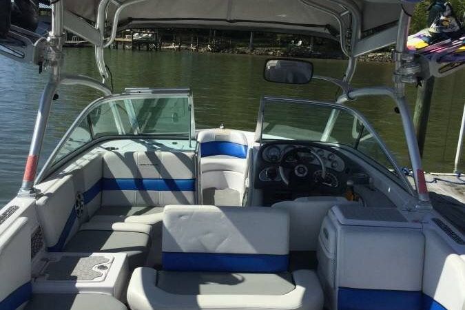 Interior of a 2008 Nautique Super Air Nautique 220 boat.