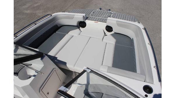 2025 Starcraft SVX 210 OB DC boat interior with spacious seating and modern design.