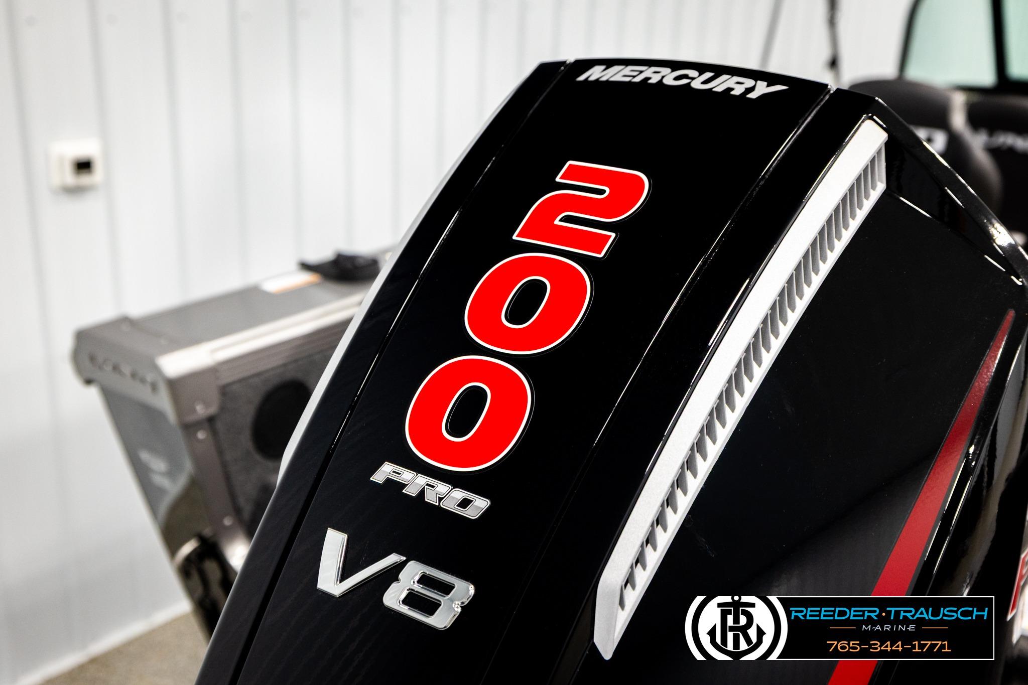 Mercury 200 Pro V8 engine on 2026 Lund 1975 Tyee boat.