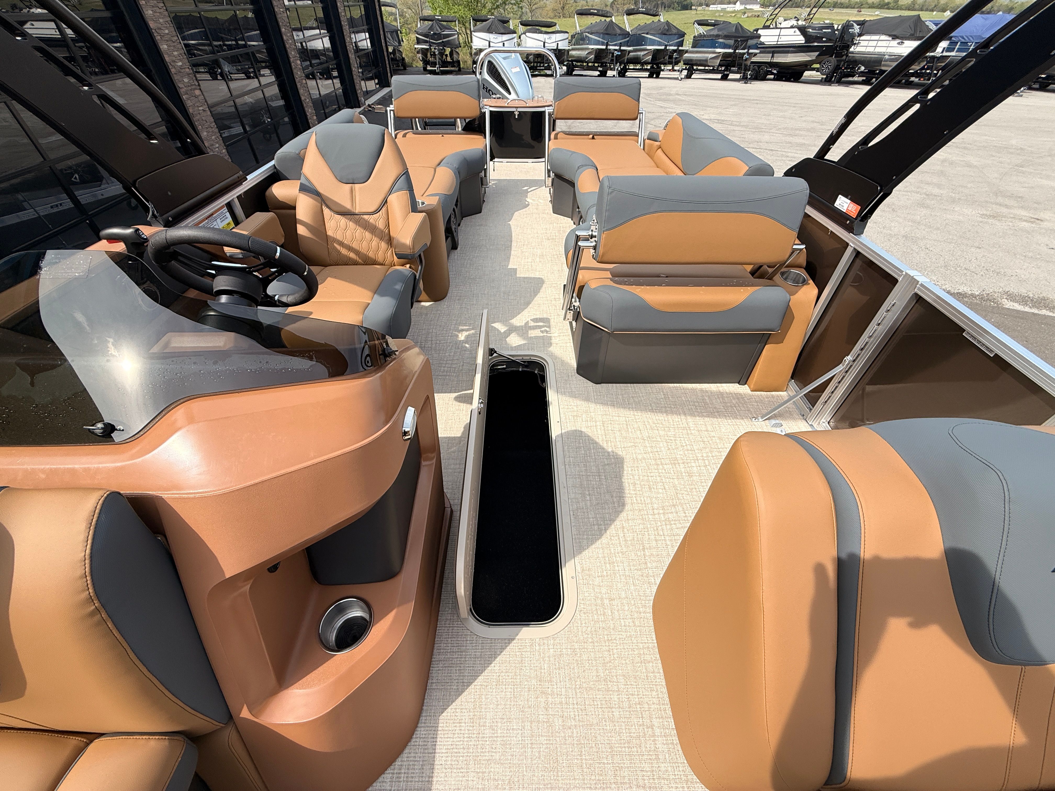 Interior of 2026 Avalon 2385 LSZ with luxurious seating.