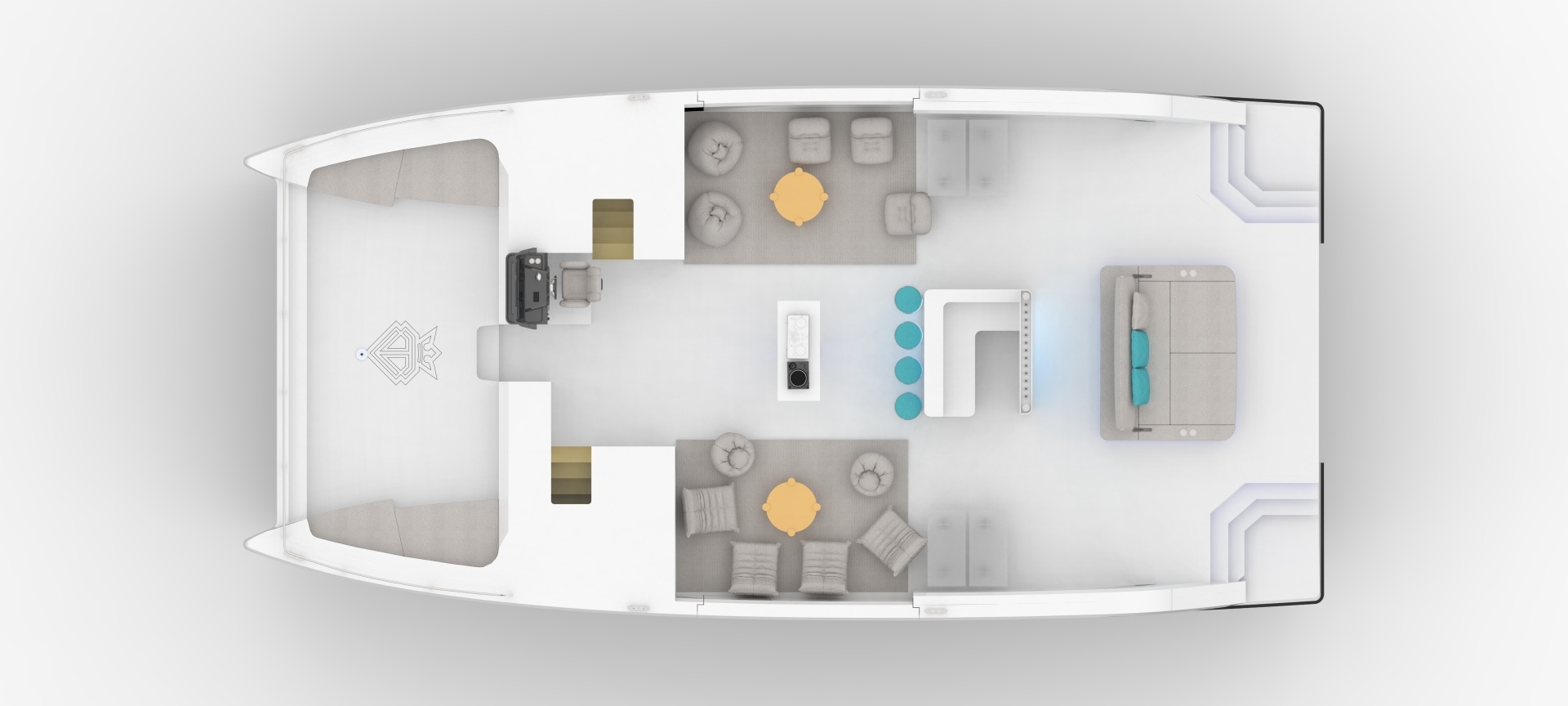2027 Diamond Yachts P55 Power Catamaran - Image 14