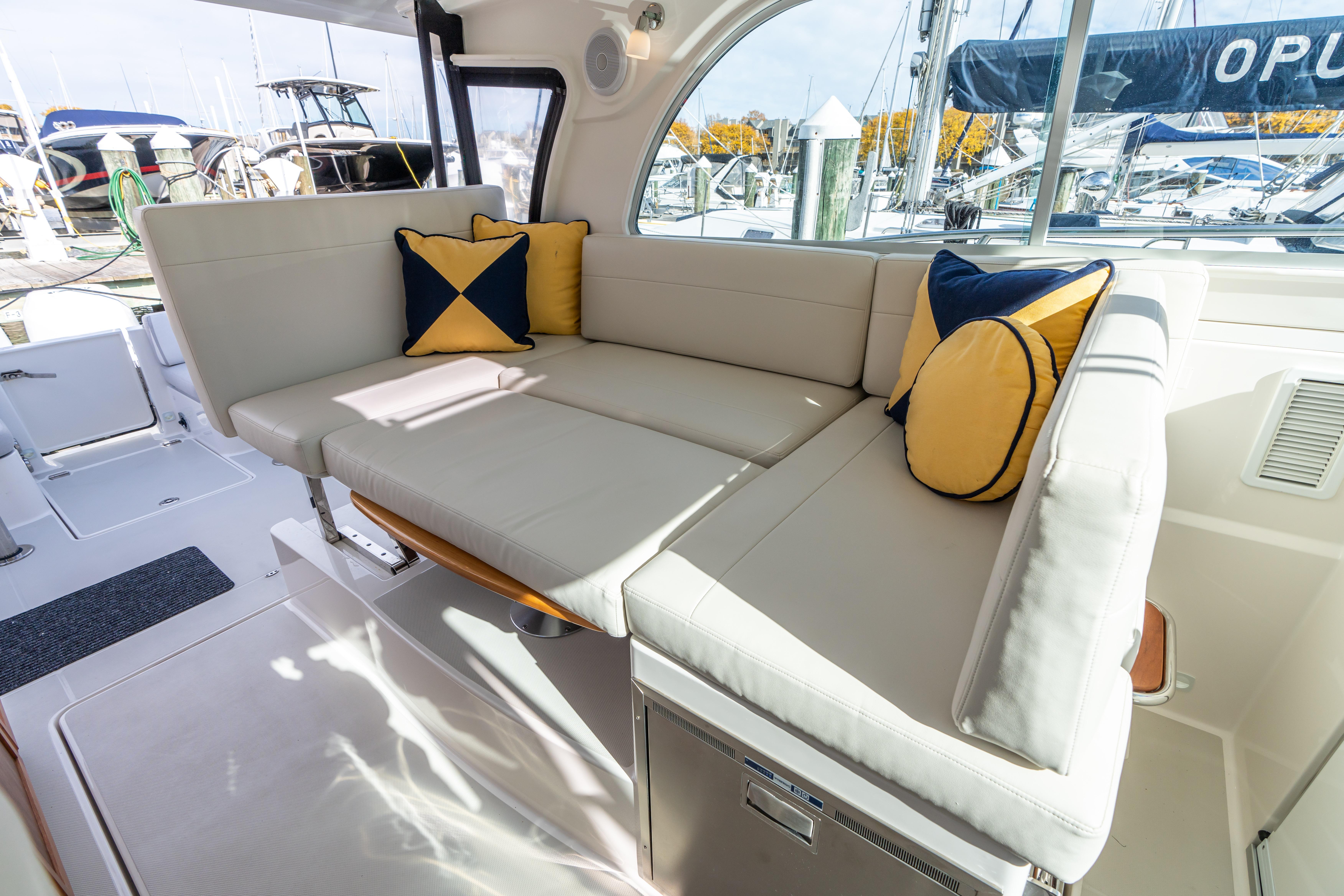 Dinette converted to a berth