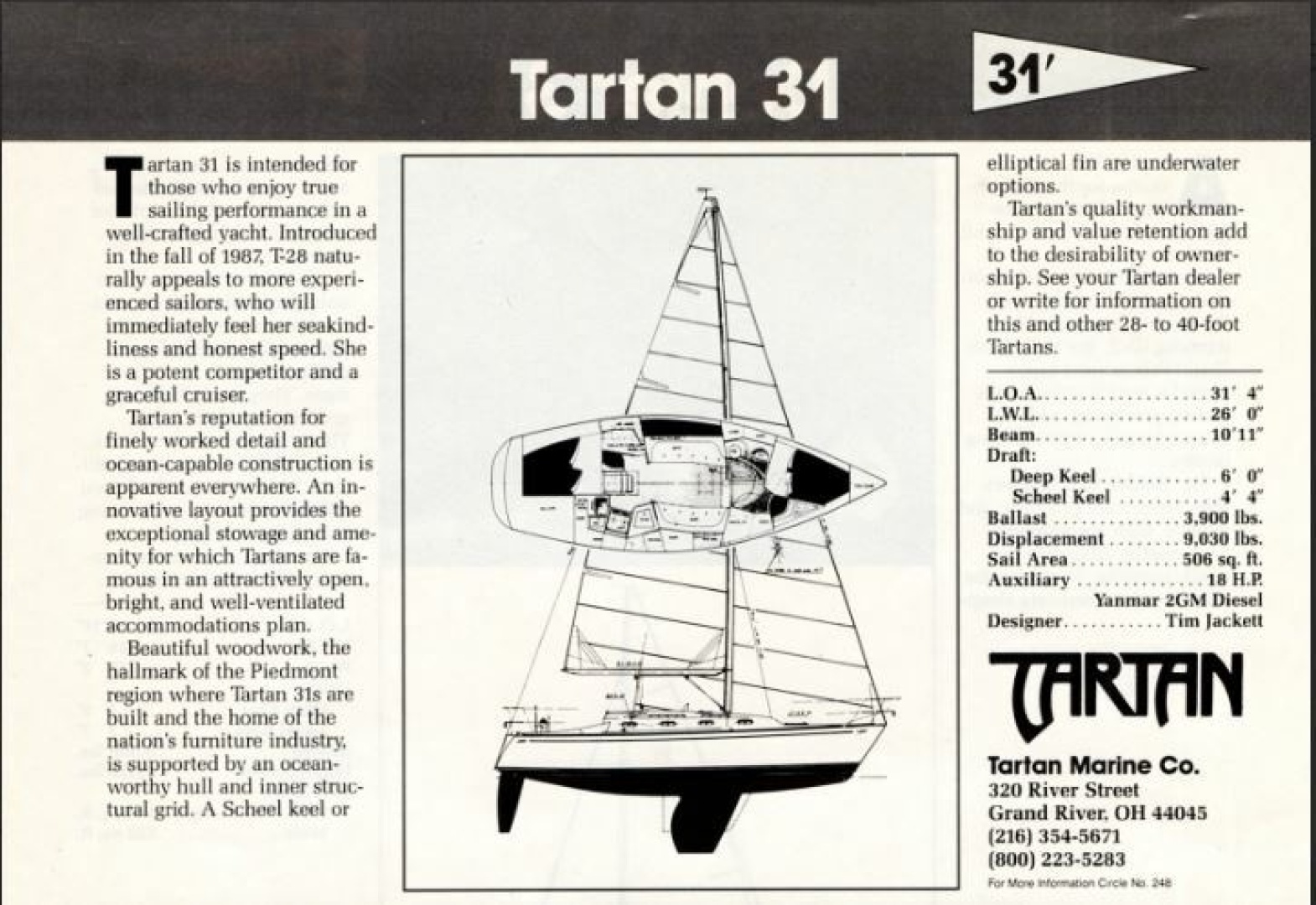 1988 Tartan 31 - Image 2